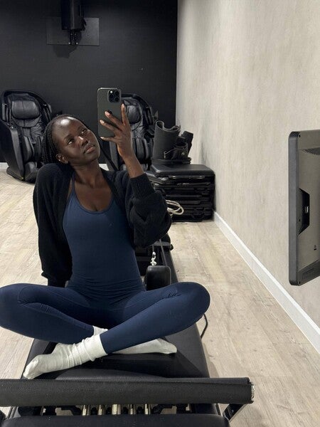 image by adutakech containing woman, take, sit, picture, gym